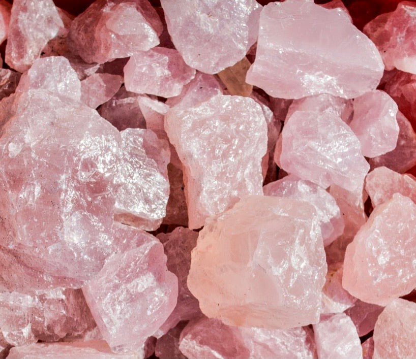 Raw Rose Quartz Chunks